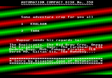 screenshot from disc 358