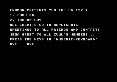 screenshot from disc 197
